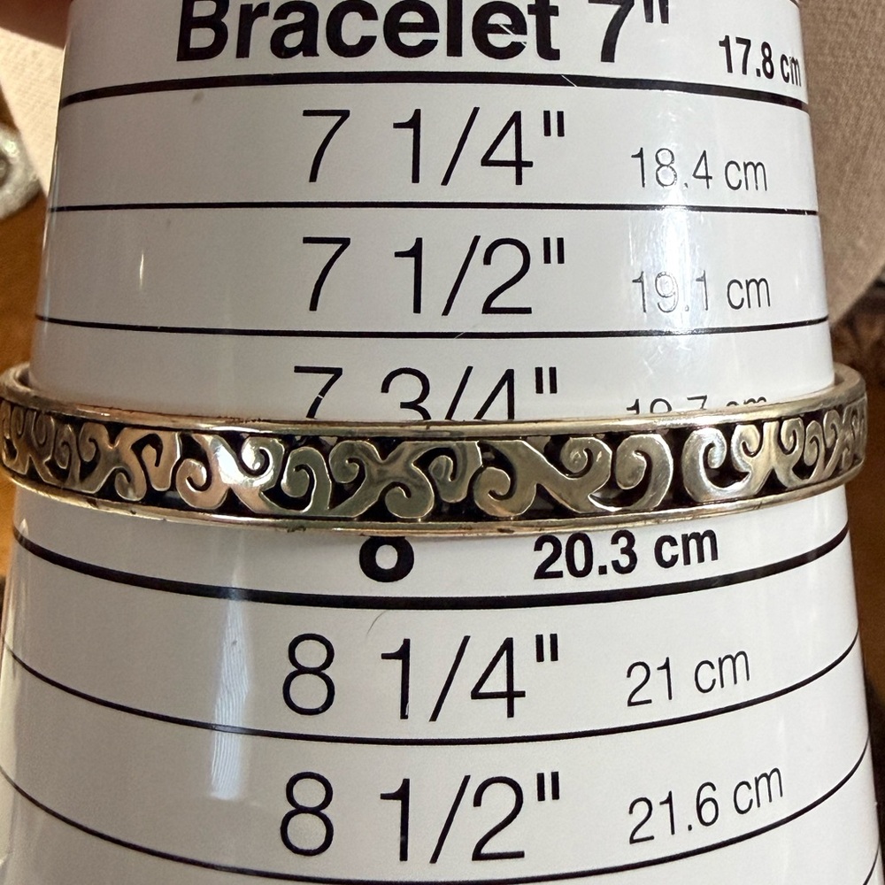 Elegant Brighton, Silverplated Bangle Set, “Shot Through The Heart” & Contempo - Picture 4 of 9